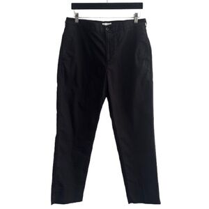 Billy Reid Black Chino Trouser Pants Straight Leg Cotton Blend Stretch Minimal